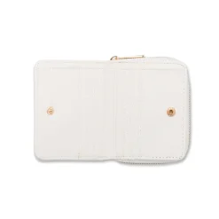 Portafoglio Bianco da Donna con logo in metallo Lora Ferres