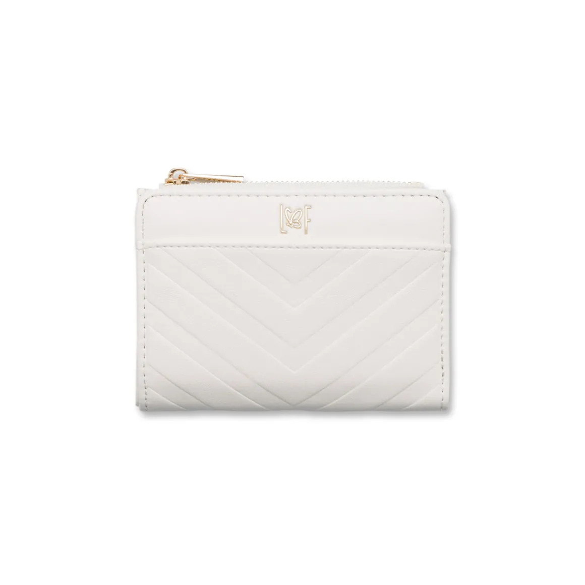 Portafoglio bianco da Donna con logo in metallo Lora Ferres