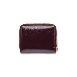 Portafoglio bordeaux con zip da Donna Lora Ferres