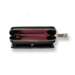 Portafoglio da donna nero con stampa monogramma Carrera Jeans