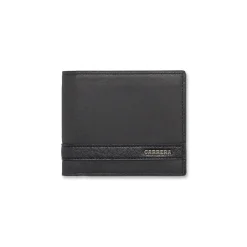 Portafoglio da uomo nero Carrera Jeans con tasche varie