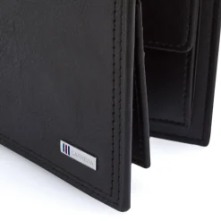 Portafoglio da uomo nero Carrera Jeans con porta monete e logo