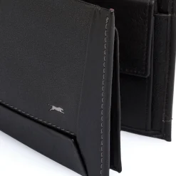 Portafoglio nero da Uomo con logo Jaguar