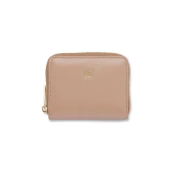 Portafoglio taupe con zip da Donna Lora Ferres