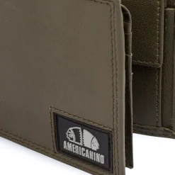Portafoglio verde da Uomo in pelle con doppio scomparto Americanino