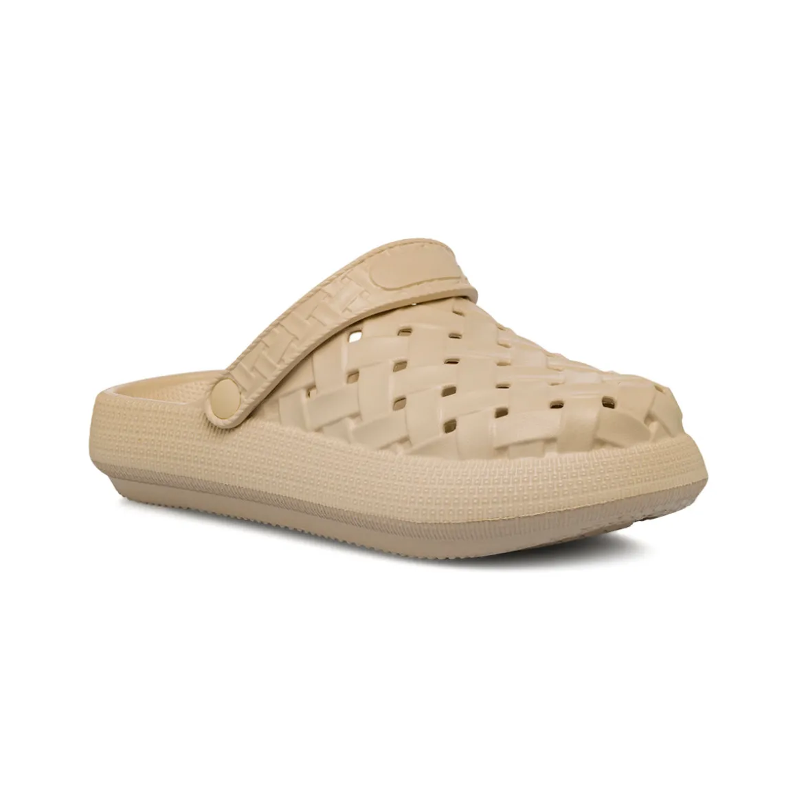 Sabot beige da Donna con trama intrecciata Lora Ferres On The Beach