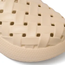 Sabot beige da Donna con trama intrecciata Lora Ferres On The Beach