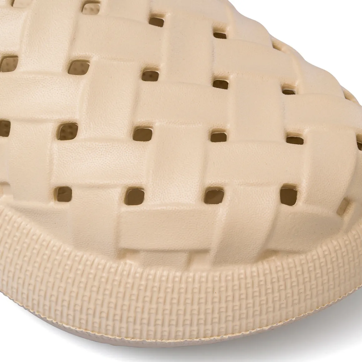 Sabot beige da Donna con trama intrecciata Lora Ferres On The Beach