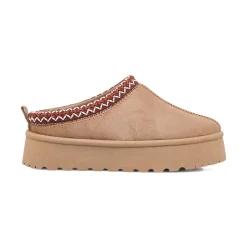 Sabot imbottite da donna khaki con dettaglio cucitura Lora Ferres