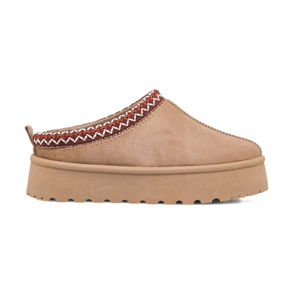 Sabot imbottite da donna khaki con dettaglio cucitura Lora Ferres