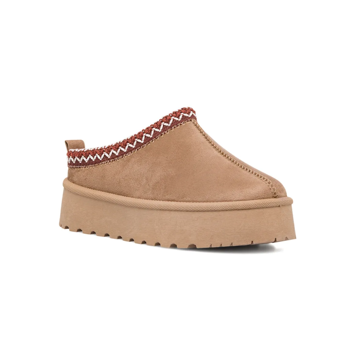 Sabot imbottite da donna khaki con dettaglio cucitura Lora Ferres