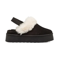Sabot imbottite da donna nere con elastico Lora Ferres