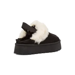Sabot imbottite da donna nere con elastico Lora Ferres