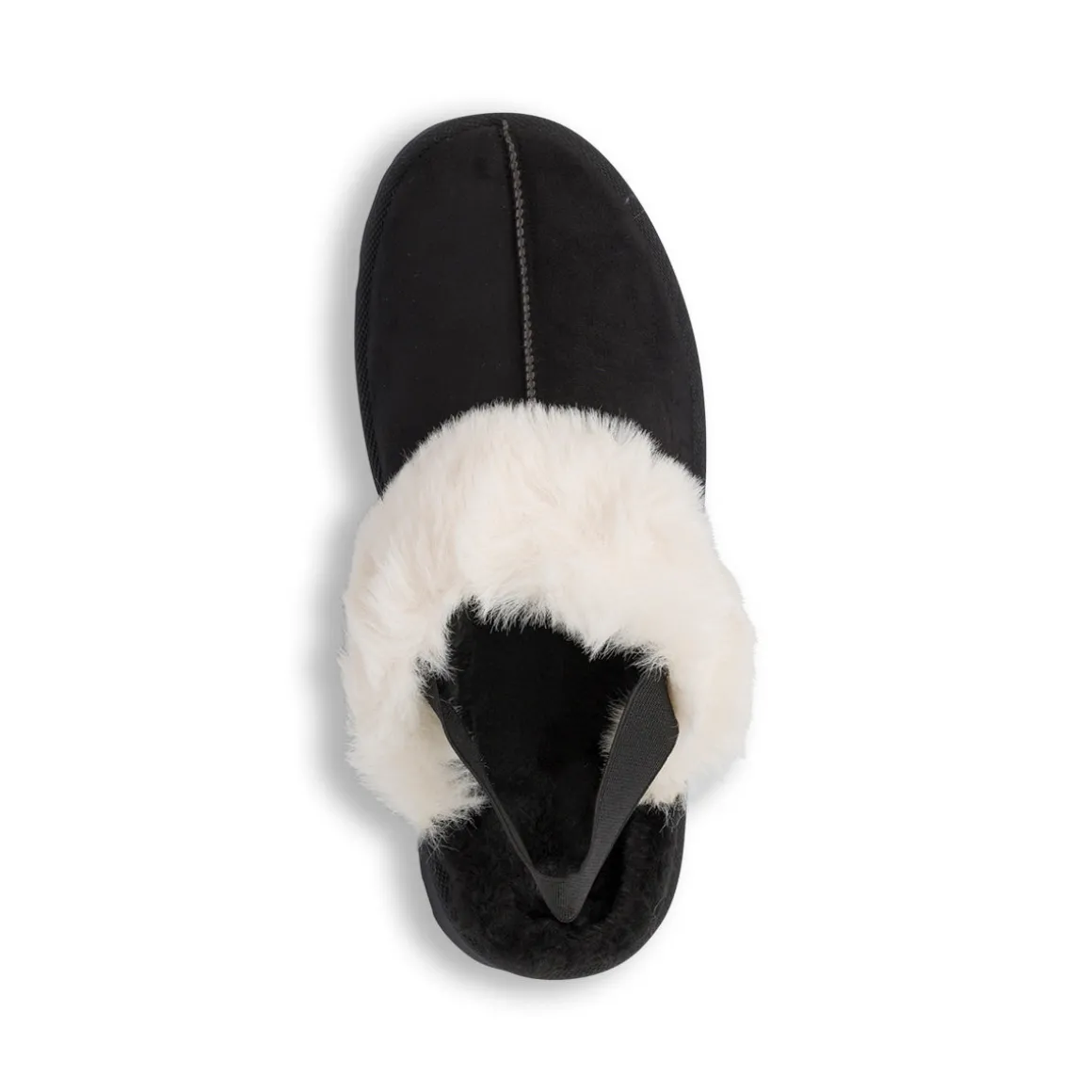 Sabot imbottite da donna nere con elastico Lora Ferres