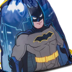 Sacca portatutto blu con stampa Batman