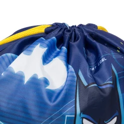 Sacca portatutto blu con stampa Batman