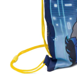 Sacca portatutto blu con stampa Batman