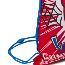 Sacca portatutto rossa con stampa Spiderman