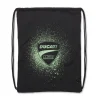 Sacca Zaino nera con Stampa e logo verde Ducati Corse