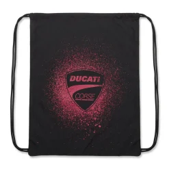 Sacca Zaino nera con Stampa e logo rosso Ducati Corse