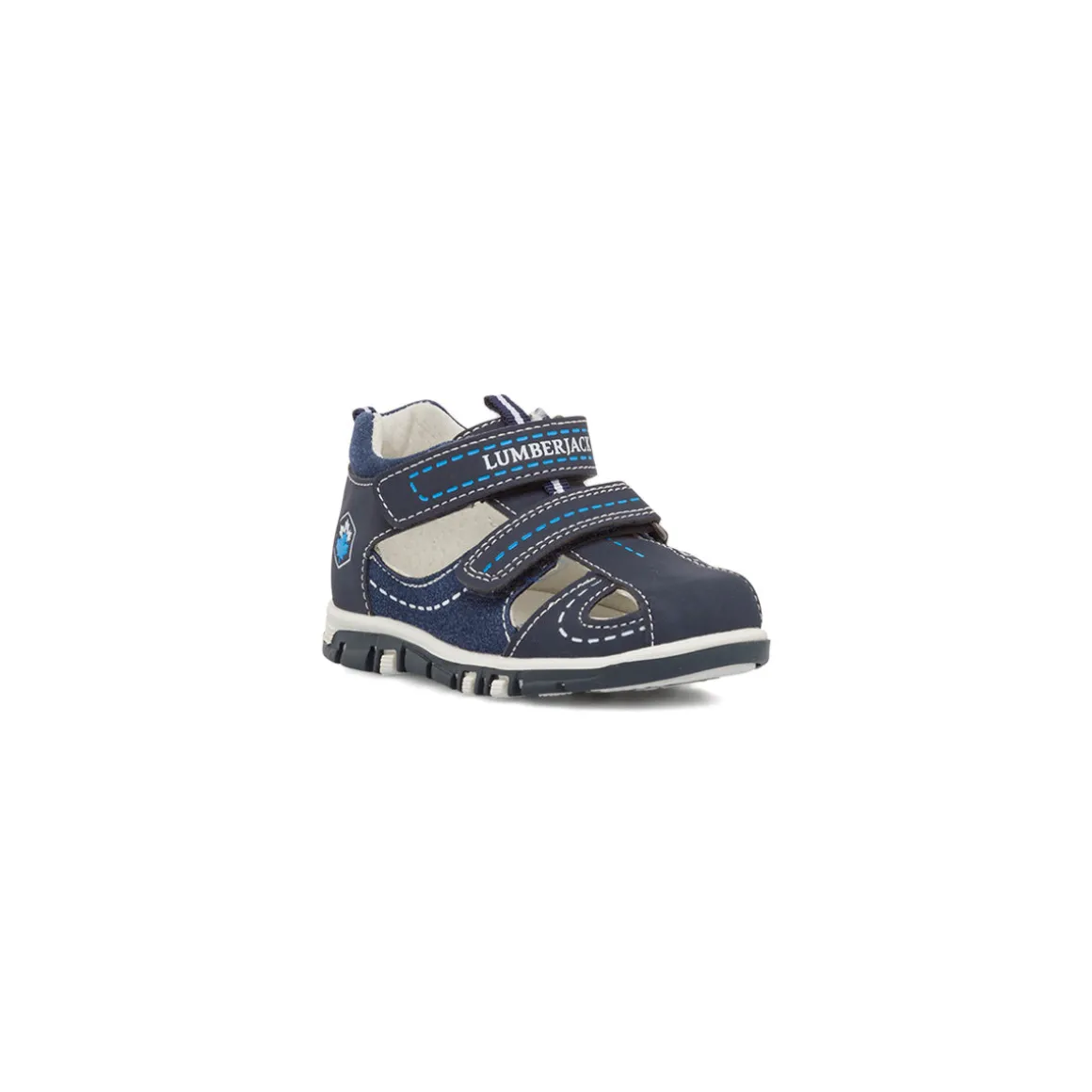 Sandali bambino primi passi blu navy con logo Lumberjack Billy