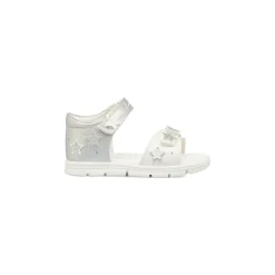 Sandali Bianchi da Bambina con decorazione Stelle Lumberjack