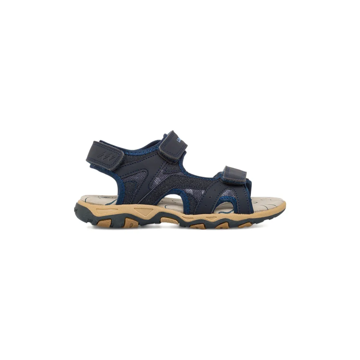Sandali Blu da Ragazzo con sottopiede in Pelle e logo Lumberjack