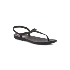 Sandali infradito da donna neri con cinturino effetto treccia Ipanema Class Basic