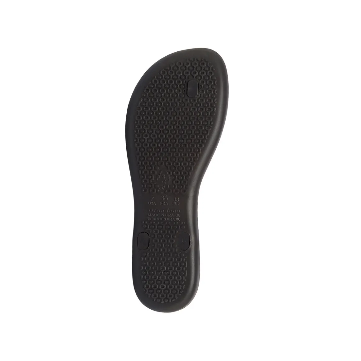 Sandali infradito da donna neri con cinturino effetto treccia Ipanema Class Basic