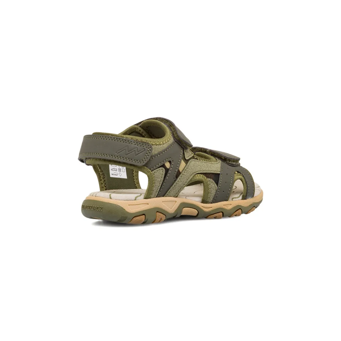 Sandali Verdi da Bambino con chiusura a strappo Lumberjack