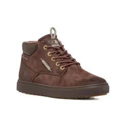 Scarpe alte da uomo Americanino marroni con occhielli dorati