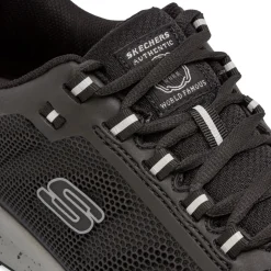 Scarpe antinfortunistiche nere e grigie da Uomo in Memory Foam Skechers Work