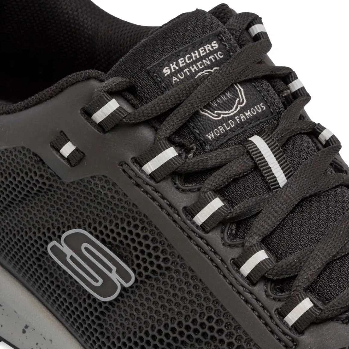 Scarpe antinfortunistiche nere e grigie da Uomo in Memory Foam Skechers Work