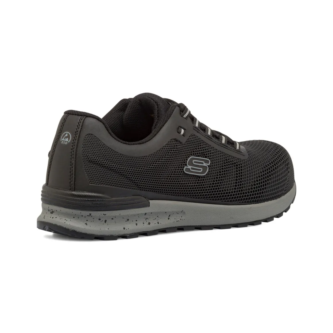 Scarpe antinfortunistiche nere e grigie da Uomo in Memory Foam Skechers Work