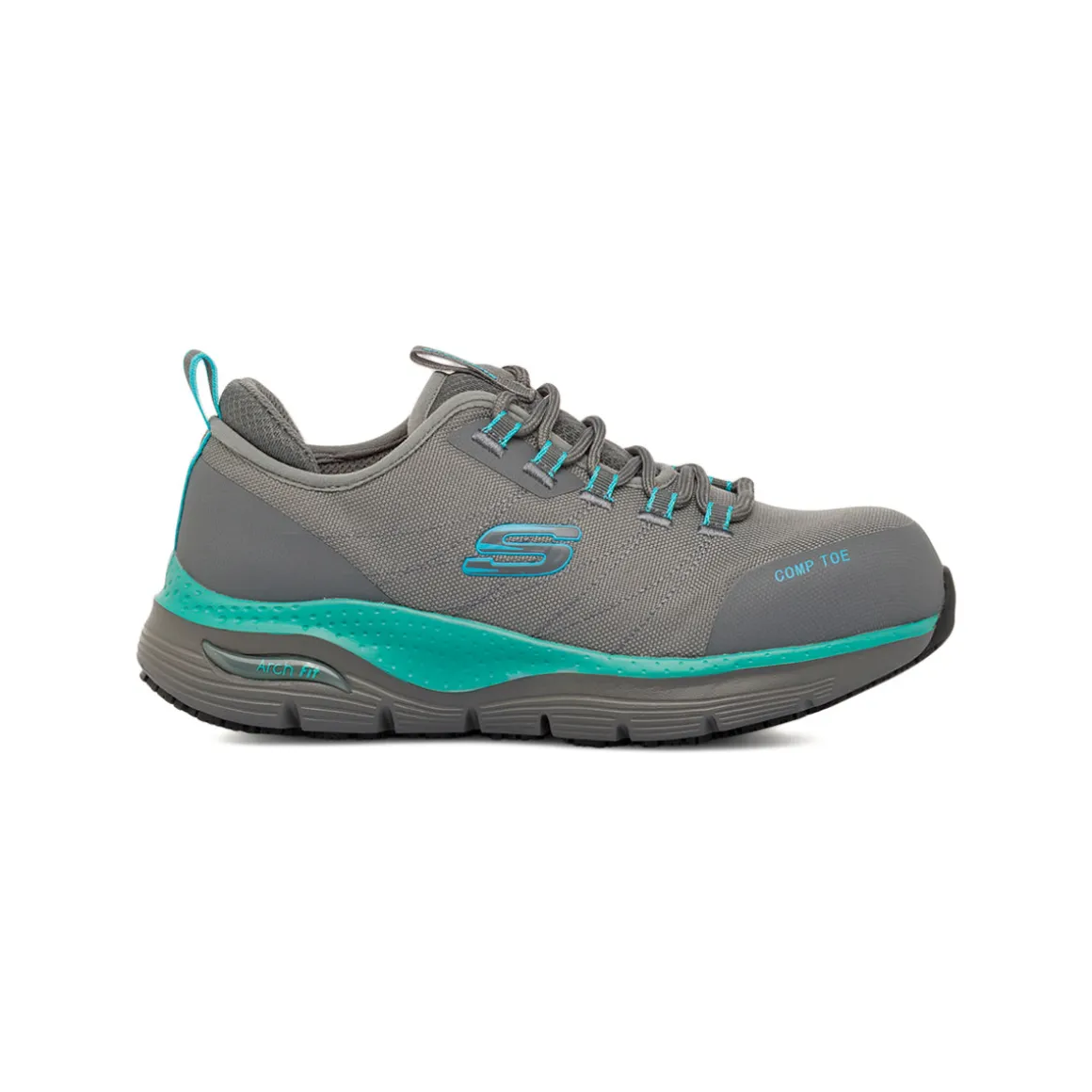 Scarpe antinfortunistiche grigie da Donna Arch Fit Skechers Work