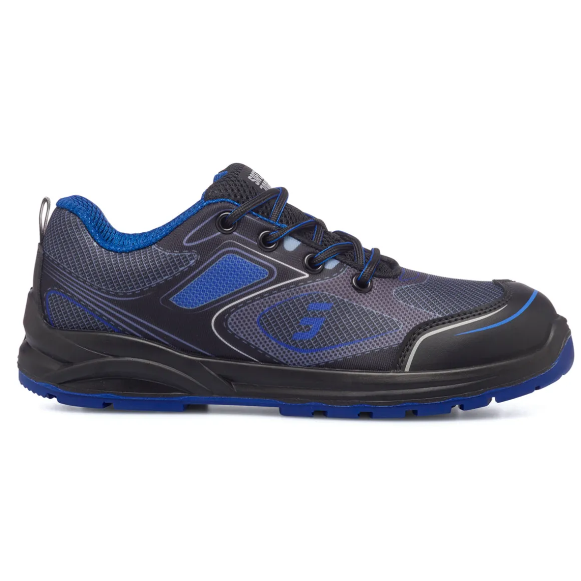Scarpe antinfortunistiche S1P nere e blu da uomo Safety Jogger Cador