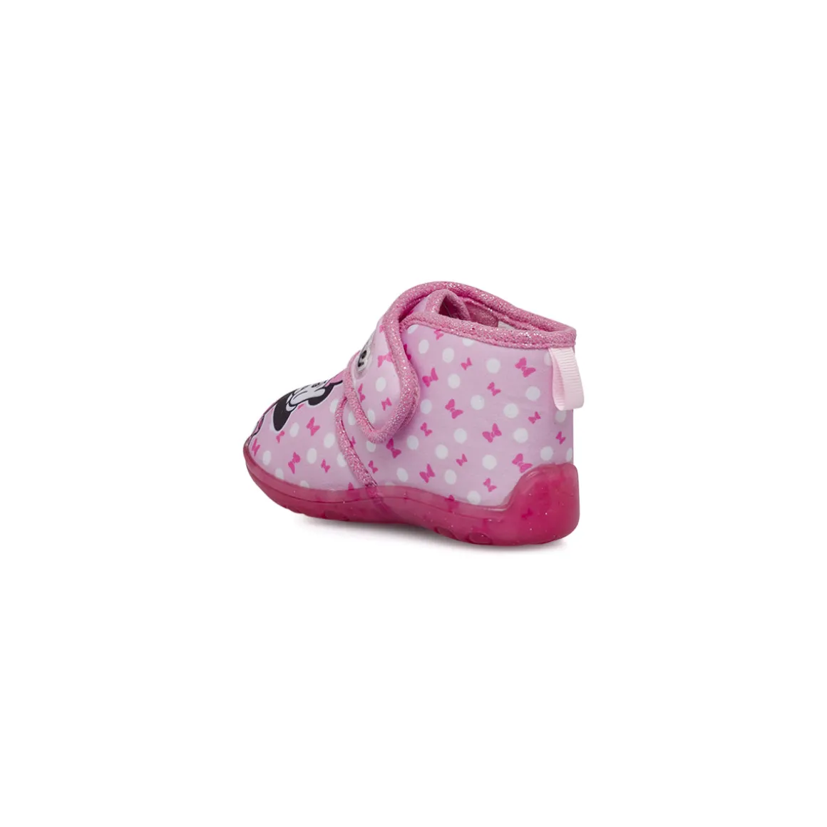 Scarpe Antiscivolo rosa da Bambina con chiusura a strappo Minnie