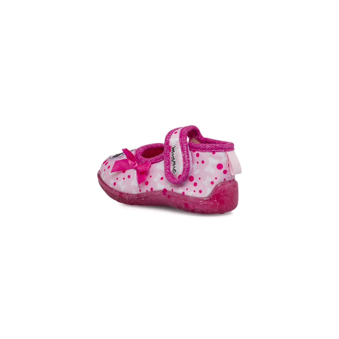 Scarpe Antiscivolo rosa da Bambina con fiocco Minnie
