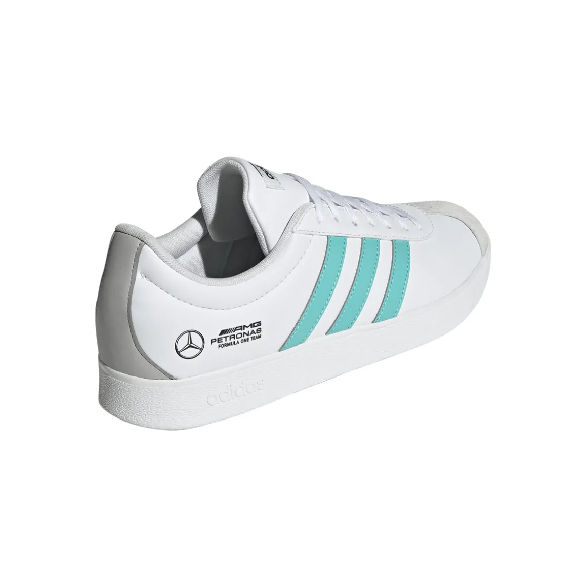 Scarpe Bianche con strisce turchesi adidas x Mercedes-AMG Petronas F1 Team VL Court