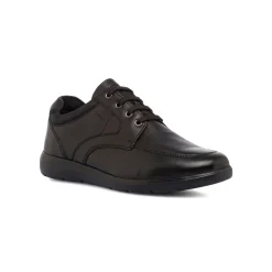 Scarpe casual da uomo nere con logo laterale Geox
