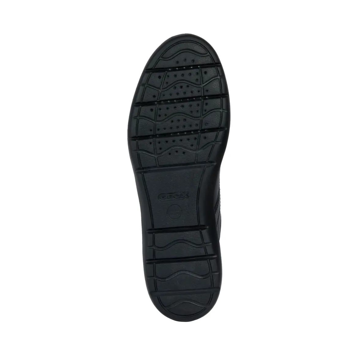 Scarpe casual da uomo nere con logo laterale Geox