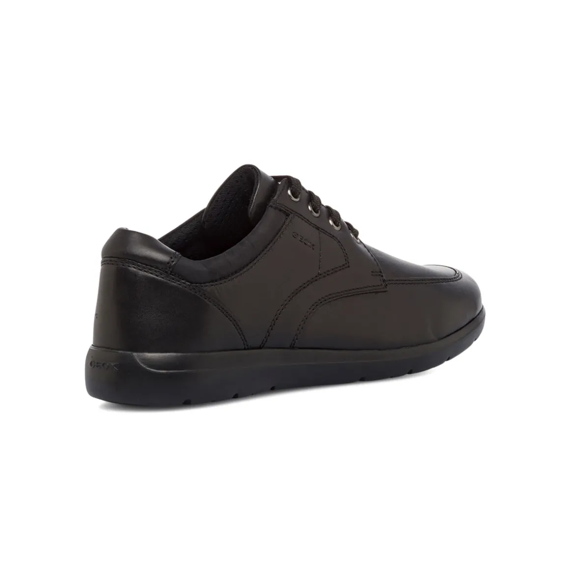 Scarpe casual da uomo nere con logo laterale Geox