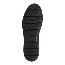 Scarpe casual da uomo nere con logo laterale Geox