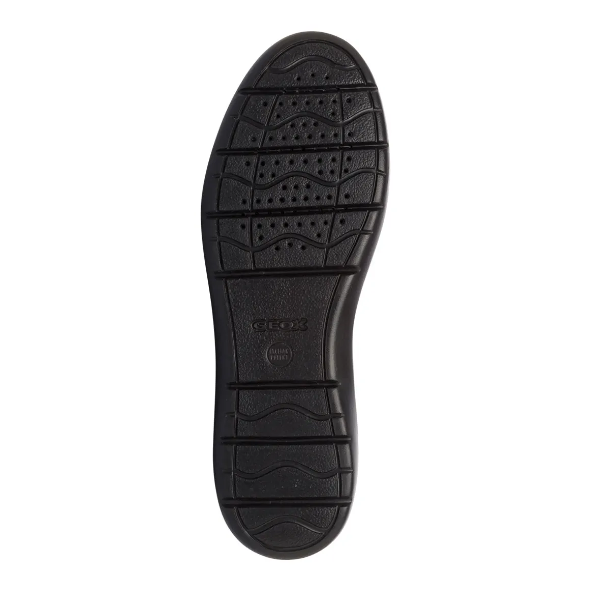 Scarpe casual da uomo nere con logo laterale Geox