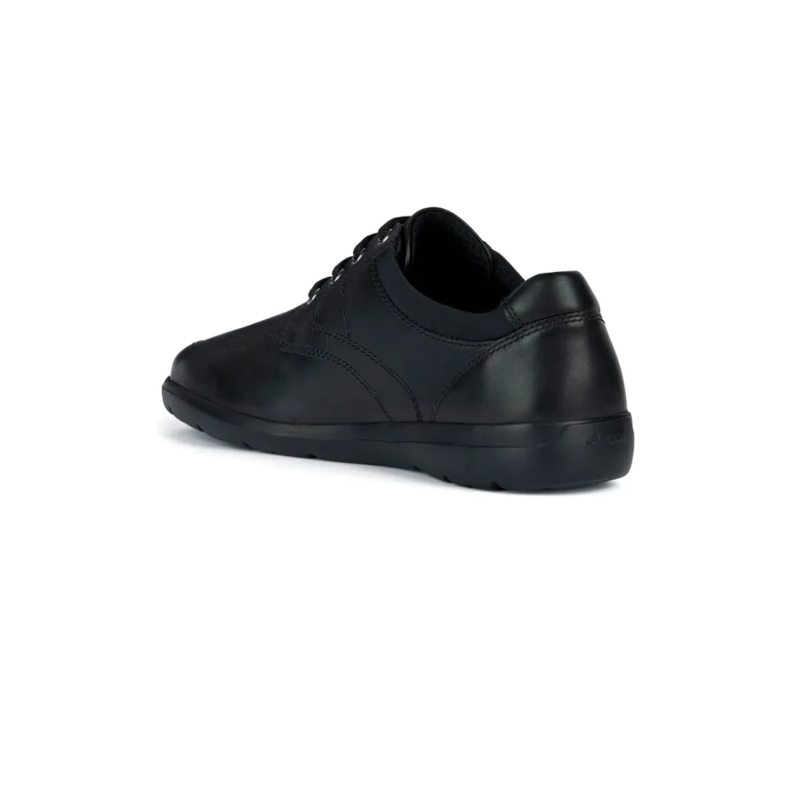 Scarpe casual da uomo nere con logo laterale Geox