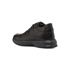 Scarpe casual in pelle nere da uomo Primopiano