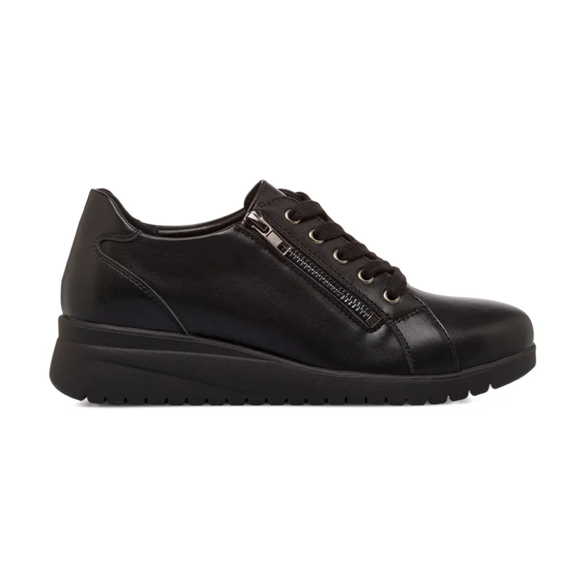 Scarpe comfort nere da Donna con zip P Soft