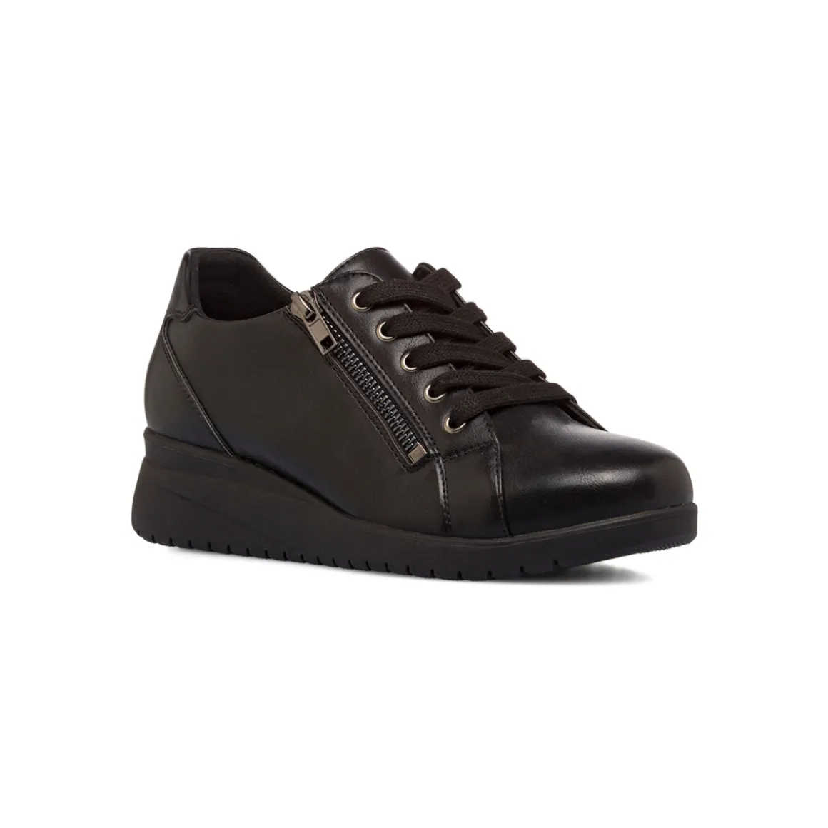 Scarpe comfort nere da Donna con zip P Soft