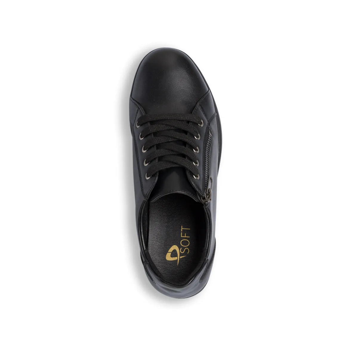 Scarpe comfort nere da Donna con zip P Soft