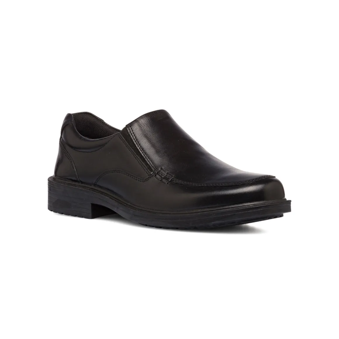 Scarpe comfort nere da uomo in pelle P Soft